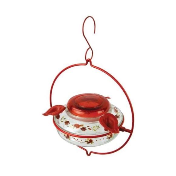Hummingbird Feeder Decorative Glass Top-Fill - Picture 3 of 6